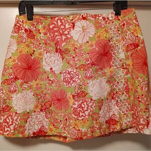 Key West bee's knees lacey wrap skort- perfect poplin Size 4